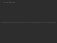 Tablet Screenshot of corspedia.com